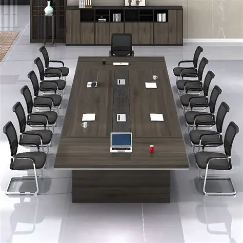 Conference table with executive swivel chairs package