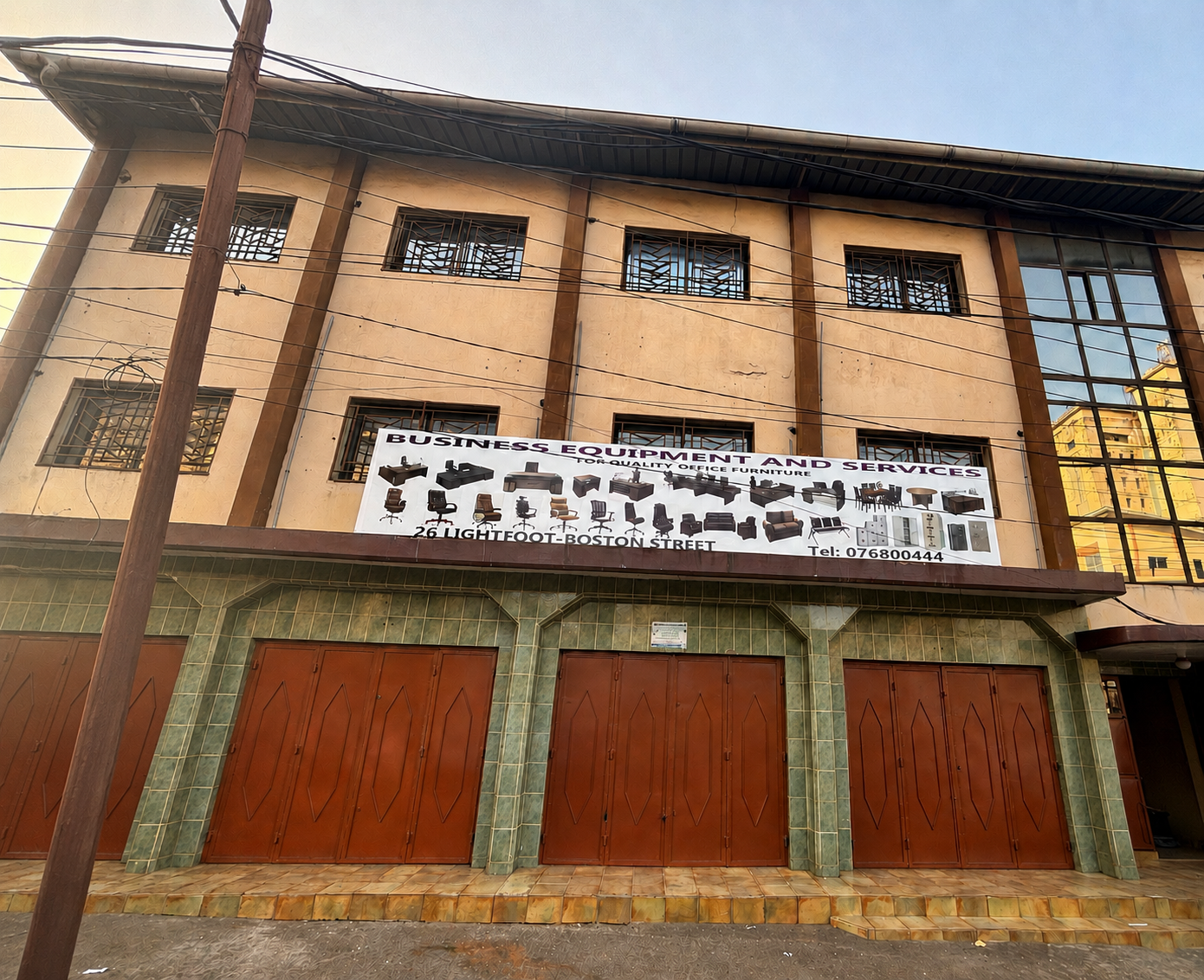 BEAS showroom at 26 Lightfoot-Boston Street, Freetown